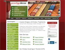 Tablet Screenshot of prestige-decorating.com